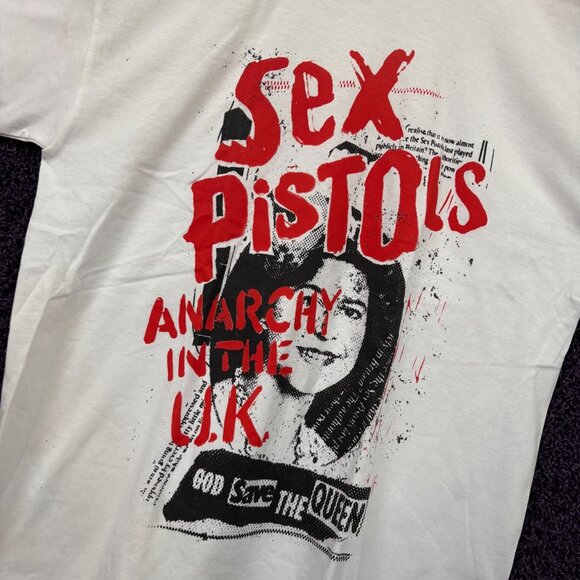 Sex Pistols Anarchy in the UK Record Cover Punk Band Tshirt Size Large - Picture 4 of 5